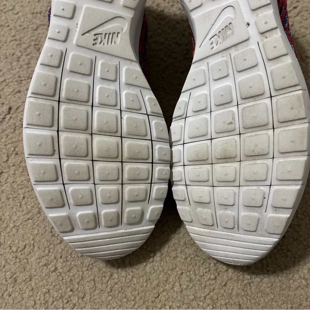 Nike white knit swoosh